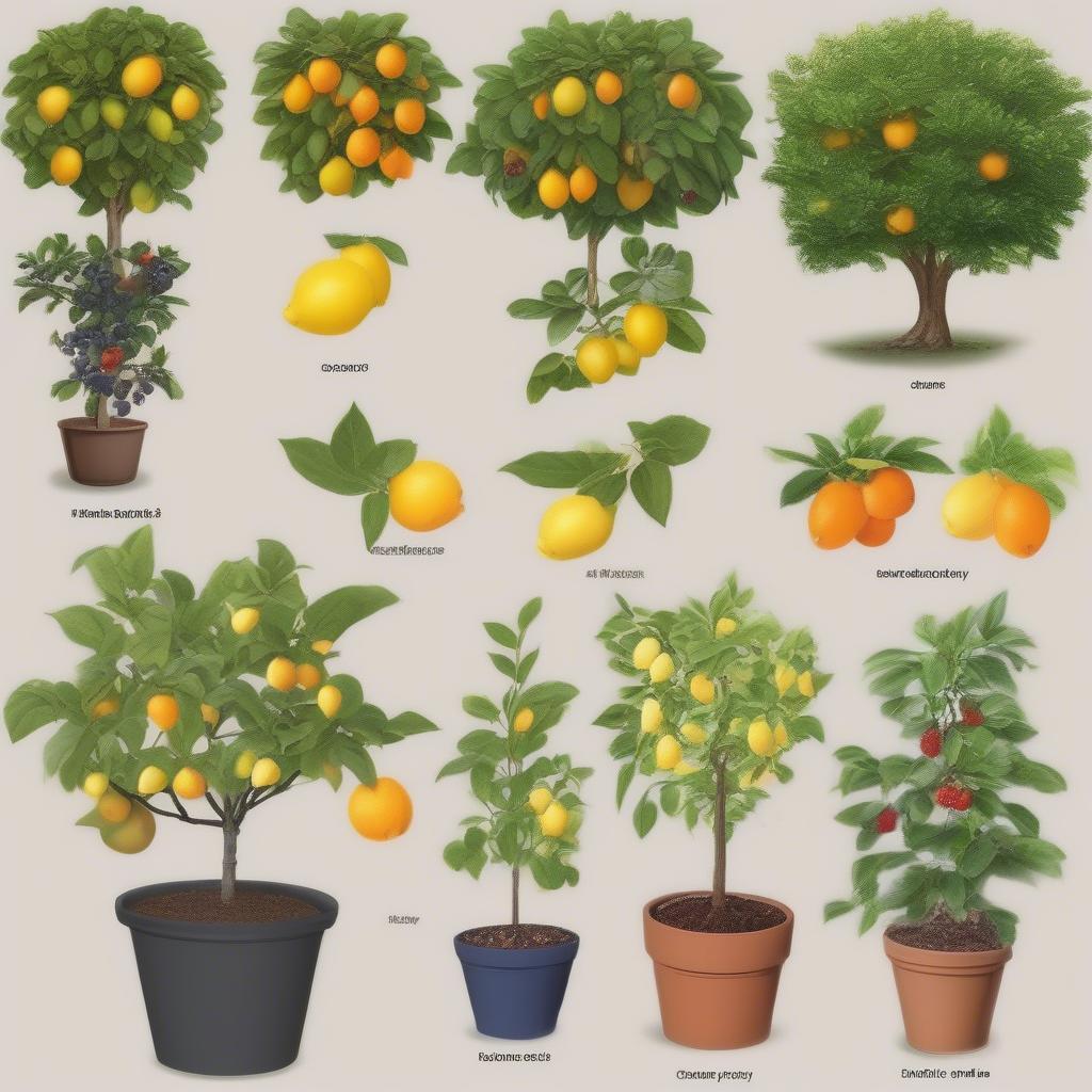 Choosing fruit trees for pots