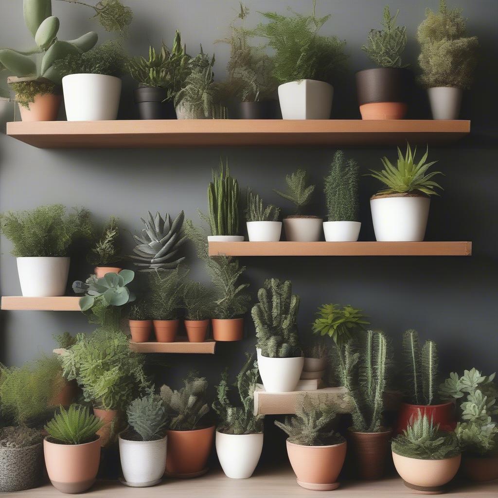 Choosing potted plants for small spaces