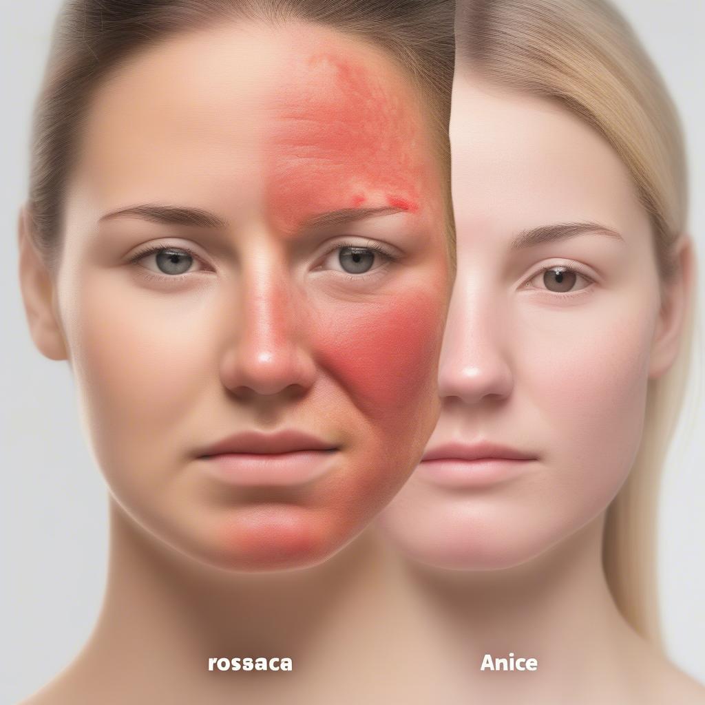 Mụn Trứng Cá và Rosacea