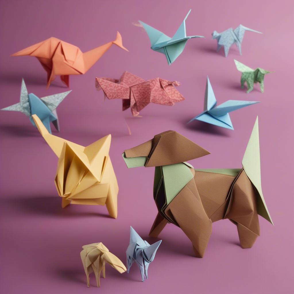 Nghệ thuật gấp giấy Origami tinh tế