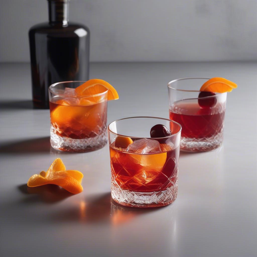 Old Fashioned, Manhattan và Negroni