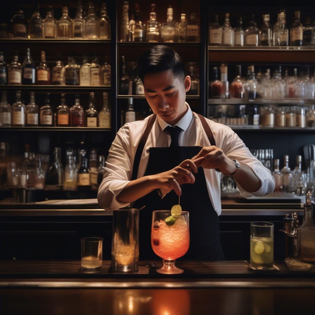 Nghệ thuật pha chế cocktail tại Singapore