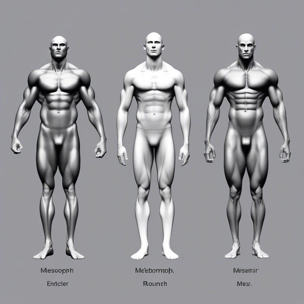 Phân loại cơ thể gym: Ectomorph, Mesomorph, Endomorph