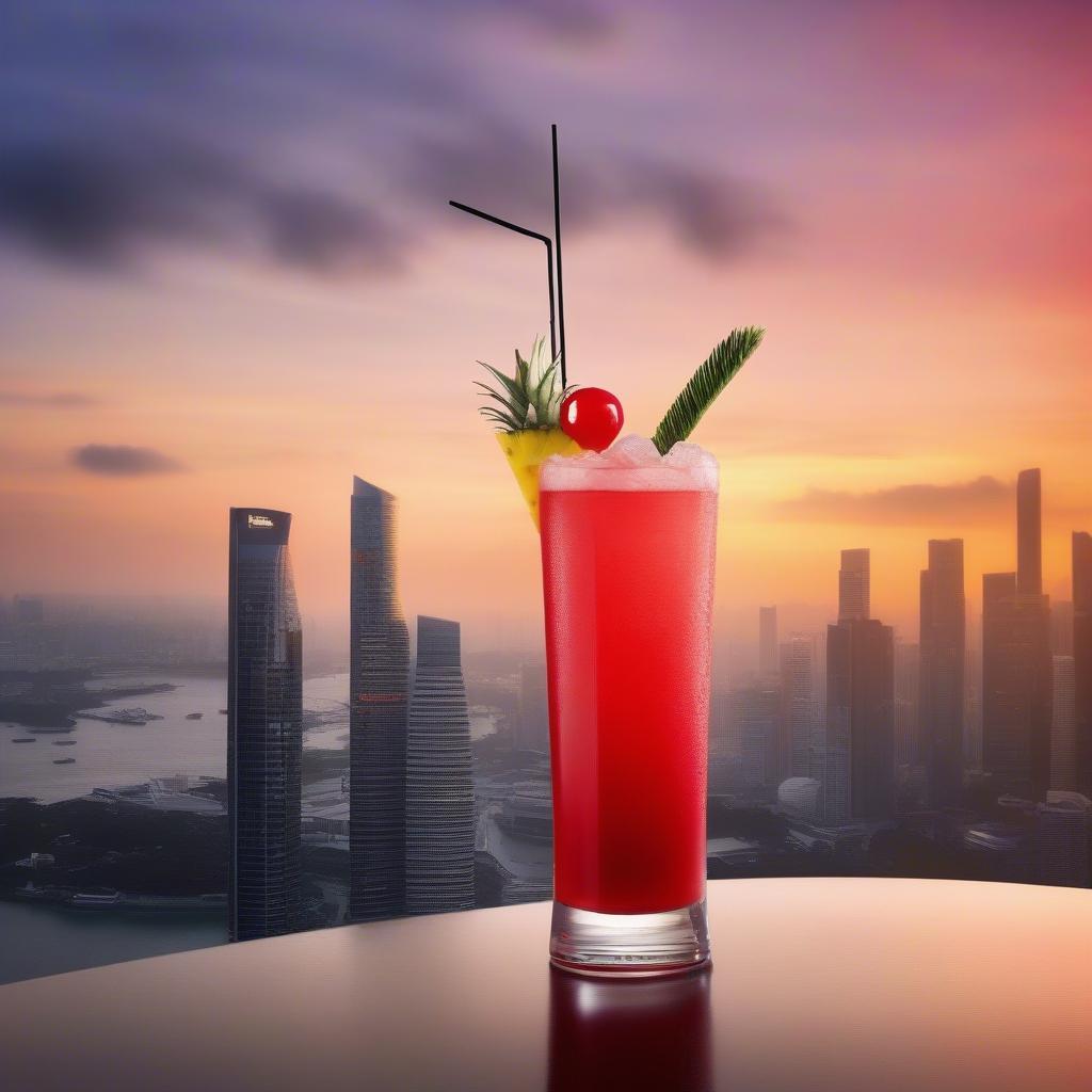 Cocktail Singapore Sling - Biểu tượng của đảo quốc sư tử