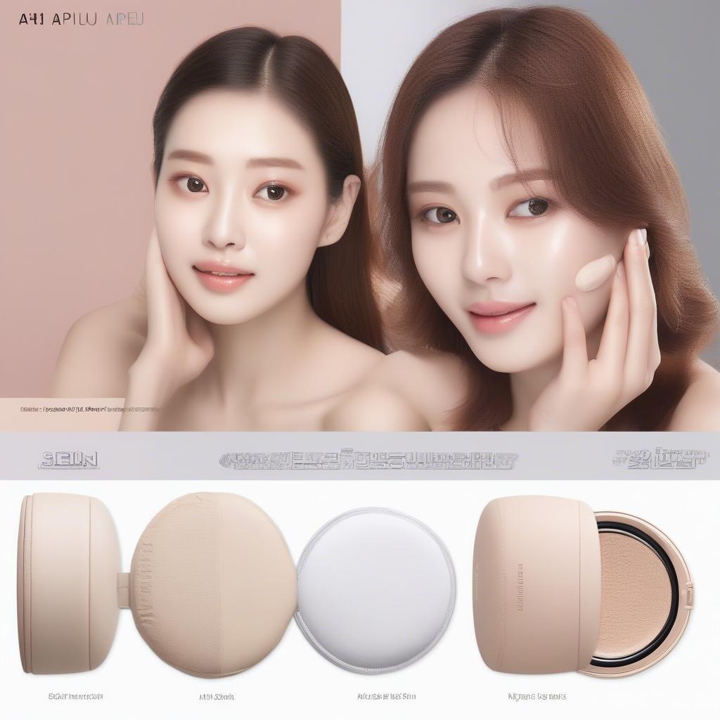 So sánh các loại cushion A'pieu