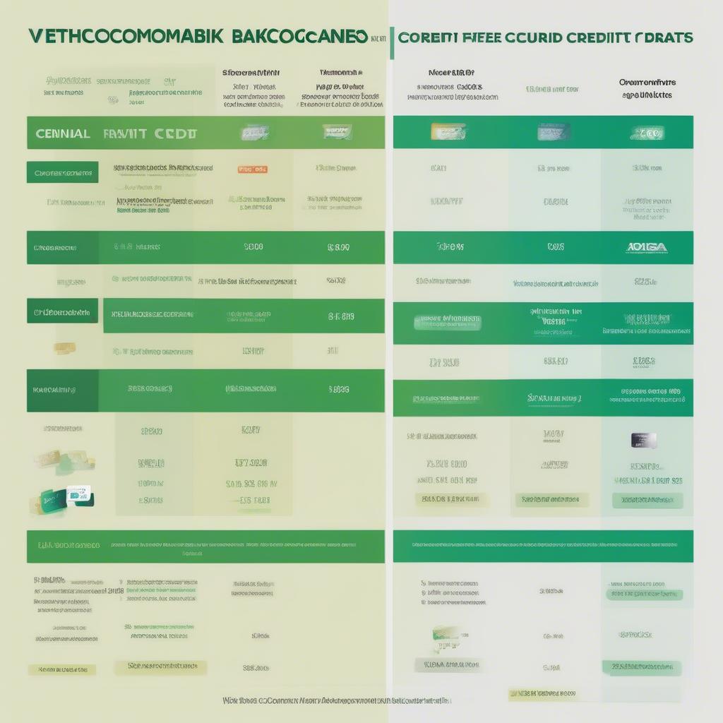 So sánh thẻ tín dụng Vietcombank