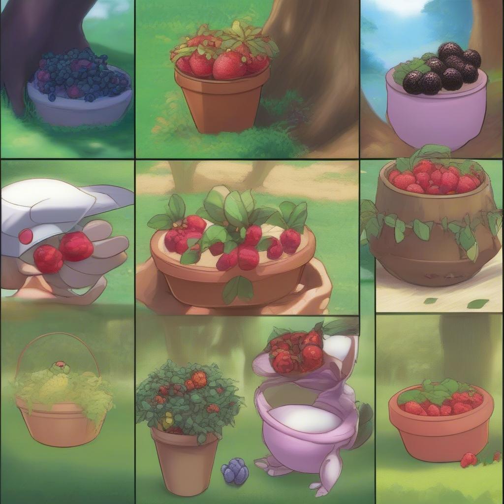 Tìm và sử dụng Berry trong Pokemon