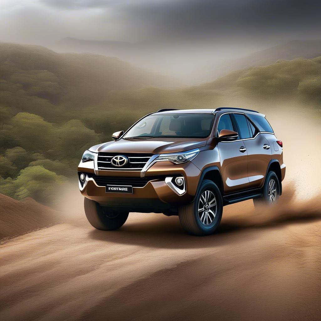 Toyota Fortuner chinh phục địa hình off-road